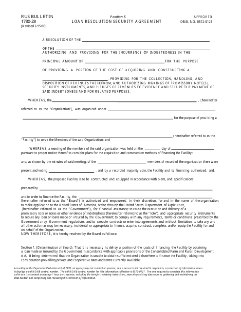 Loan Resolution Security Agreement Download Pdf