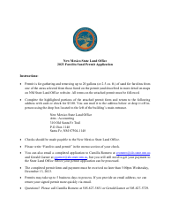 Permit to Collect and Remove up to 20 Gallons of Farolito Sand From New Mexico State Trust Land - New Mexico, Page 2