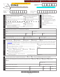 Form 2643 Missouri Tax Registration Application - Missouri, Page 5