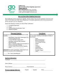 Document preview: Monrovia Transit Application - City of Monrovia, California