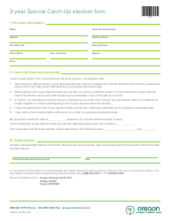 3-year Special Catch-Up Election Form - Oregon Savings Growth Plan (Osgp) - Oregon, Page 3