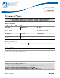 Document preview: Salary Appeal Request - Nunavut, Canada