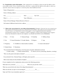 Va. OCR Form 01 Complaint Questionnaire - Virginia, Page 2