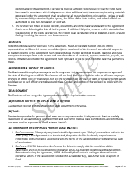 Form AGR-6491 Grant Agreement Contract - Compost Reimbursement Program - Sample - Washington, Page 8