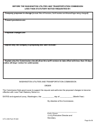 Form R Less Than Statutory Notice (Lsn) - Washington, Page 2