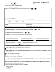 Form 10-007 Application for Services - Florida, Page 2