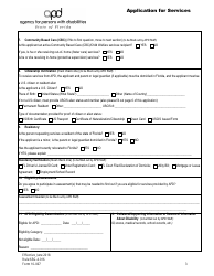 Form 10-007 Application for Services - Florida, Page 3