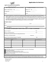Form 10-007 Application for Services - Florida, Page 4