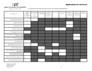 Form 10-007 Application for Services - Florida, Page 6