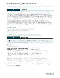 Form HCA20-0041 Sebb Premium Surcharge Attestation Change Form - Washington, Page 5
