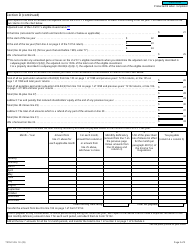 Form T2152 Schedule 1 Calculating Tax Under Subsection 204.82(2) - Canada, Page 2