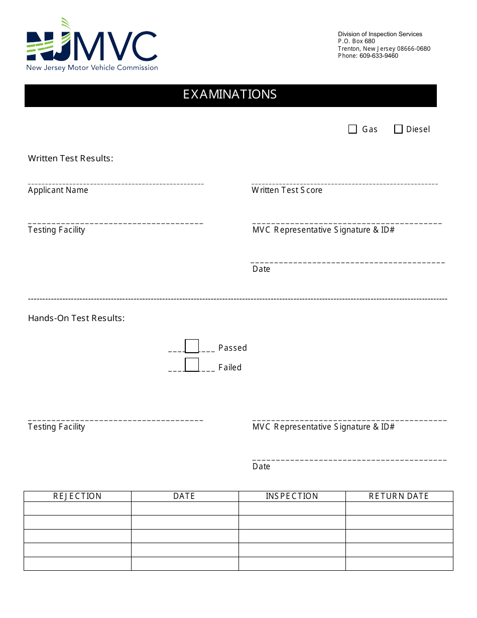 Form IS-90 Inspector Licensing Application - New Jersey, Page 2