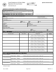 Form IID-01 Application for Authorization of Ignition Interlock Vendor - Texas