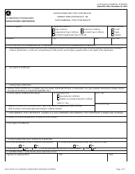 FAA Form 8110-12 Application for Type Certificate, Production Certificate, or Supplemental Type Certificate, Page 3