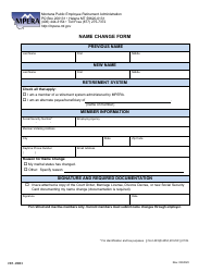 Document preview: Form VER-0003 Name Change Form - Montana
