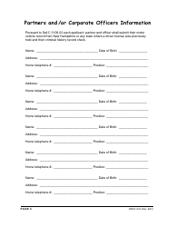Form DSMV604 Driving School License Application - New Hampshire, Page 4