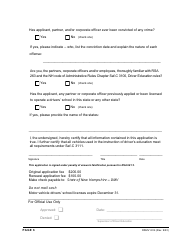 Form DSMV604 Driving School License Application - New Hampshire, Page 6
