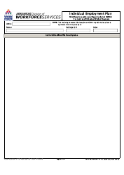 Form DWS-ARK-WIOA I-B3.1 Individual Employment Plan for Adult and Dislocated Worker Programs - Arkansas, Page 4