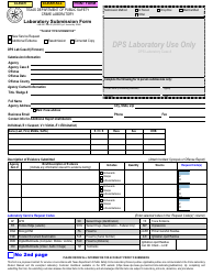 Document preview: Form LAB-201 Laboratory Submission Form - Texas