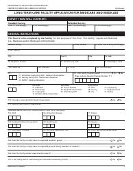 Form CMS-671 Long-Term Care Facility Application for Medicare and Medicaid