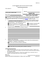Form CN-635 Request for Expedited (Speedy) Enforcement of Tribal Court Icwa Order - Alaska