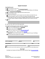 Form CIV-325 Complaint to Enforce Ak Odr Agreement - Alaska, Page 2