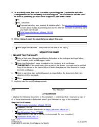 Form DR-500 Complaint by Mother to Establish Paternity - Alaska, Page 3