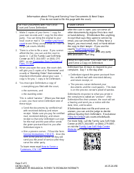 Form DR-501 Complaint by Biological Father to Establish Paternity - Alaska, Page 5