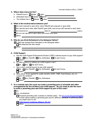 Form DR-520 Uncontested Complaint to Establish Paternity - Alaska, Page 2