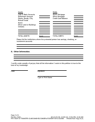 Form PG-751 Petition to Transfer Guardianship/Conservatorship Into Alaska - Alaska, Page 3