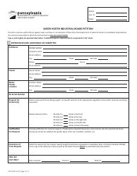 Document preview: Form LIIB-304 Water Heater Industrial Board Petition - Pennsylvania