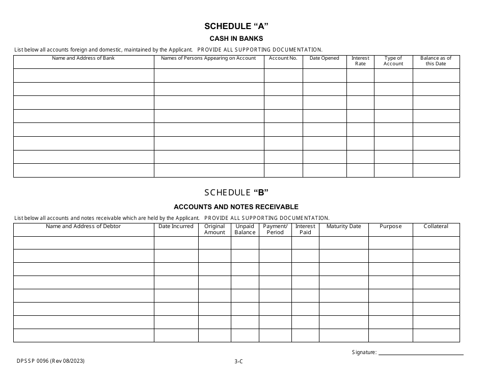 Form DPSSP0094 Part C Corporate Certification Application - Financial Disclosure - Louisiana, Page 7