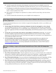 Instructions for USCIS Form I-601A Application for Provisional Unlawful Presence Waiver, Page 4