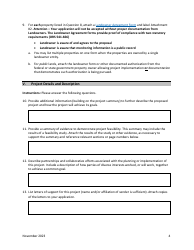 Water Project Grants and Loans Grant Application - Oregon, Page 5