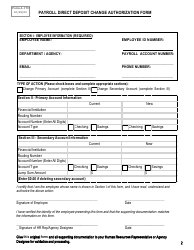 Form A-17C Payroll Direct Deposit Change Authorization Form - Rhode Island, Page 2