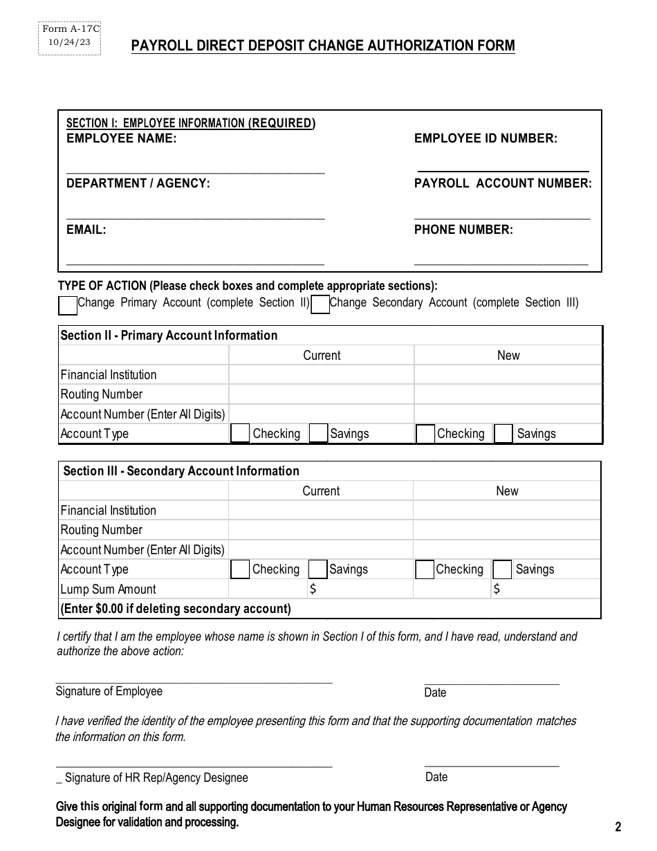 Form A-17C - Fill Out, Sign Online and Download Fillable PDF, Rhode ...