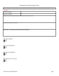 Serious Event Reporting Form - Arizona, Page 3