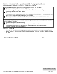 Formulario F700-200-999 Queja Ante La Ley De Igualdad De Pago Y Oportunidades - Washington (Spanish), Page 4
