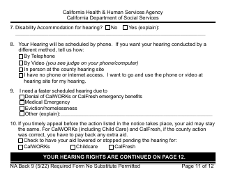 Form CF377.1LP Notice of Approval for CalFresh Benefits - Large Print - California, Page 11