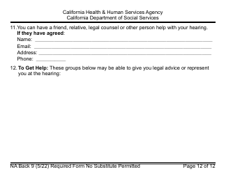 Form CF377.1LP Notice of Approval for CalFresh Benefits - Large Print - California, Page 12