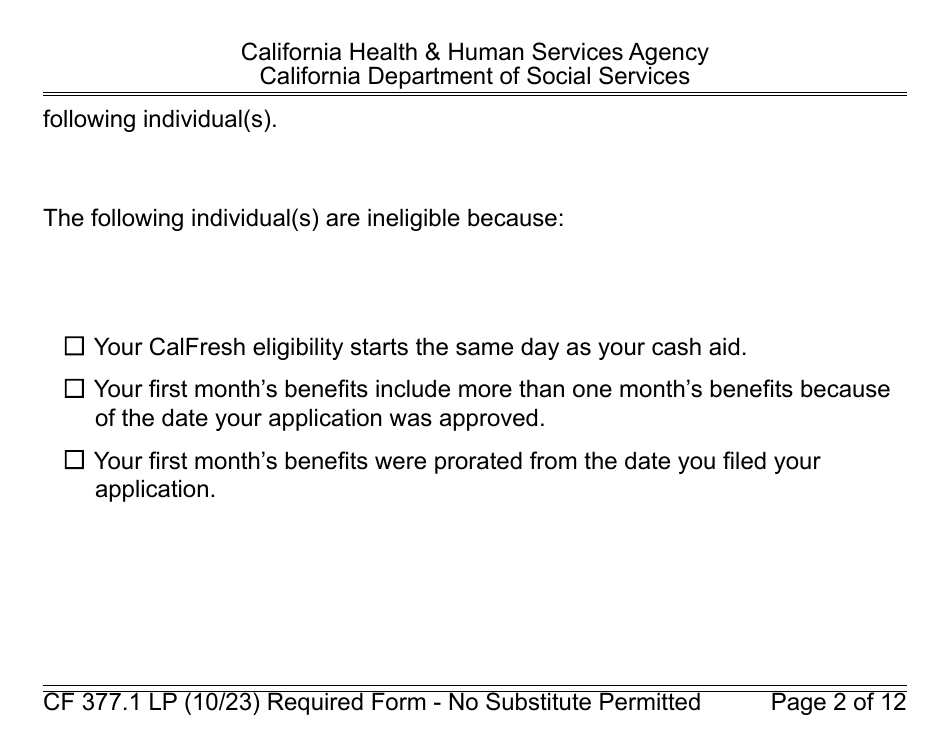 Form Cf3771lp Download Fillable Pdf Or Fill Online Notice Of Approval For Calfresh Benefits 6075