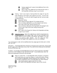 Checklist for Packet 5 - Petitioner - Modification of Child Support - Wyoming, Page 5