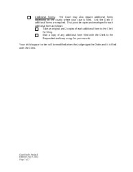 Checklist for Packet 5 - Petitioner - Modification of Child Support - Wyoming, Page 7