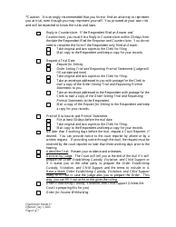 Checklist for Packet 11 - Petitioner - Establishment of Custody, Visitation, and Child Support - Wyoming, Page 6