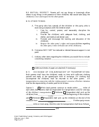 Order Establishing Custody, Visitation, and Child Support - Wyoming, Page 6