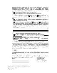 Order Establishing Custody, Visitation, and Child Support - Wyoming, Page 8