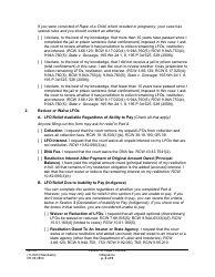 Form CR08.0800 Petition Re: Legal Financial Obligation - Washington, Page 2