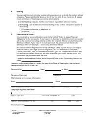 Form CR08.0800 Petition Re: Legal Financial Obligation - Washington, Page 5