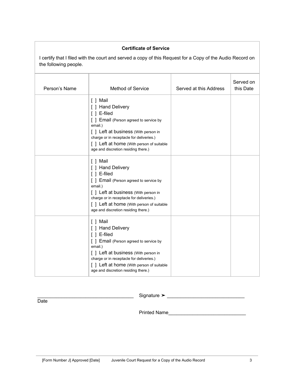 Request for a Copy of the Audio Record - Utah, Page 3