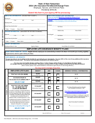 Document preview: Voya Life Insurance Enrollment/Change Form - New Hampshire, 2024